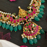 Exquisite Jadau Kundan Neckpiece-Lakshmi-J481